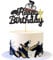 Blumomon 1Pcs Black Glitter Bicycle Cake Topper Bicycle Sport Cake Decorations for Sport Theme Babyshower Birthday Wedding Party Cake Decorations