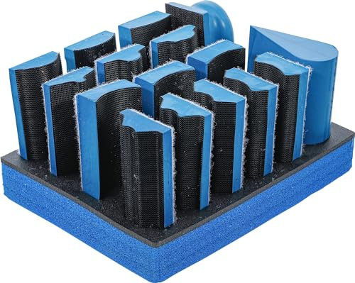 BGS 74365 | Klett-Schleifblock-Satz | 16-tlg.