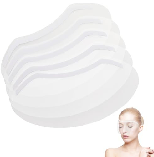 GORGECRAFT 100pcs Douche Visage Boucliers pour Les Yeux Visière en Plastique Transparent Sourcils Extensions de Cils Couverture de Chirurgie Oculaire Protecteur Microblading Fournitures de Maquillage