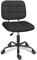 ERGOSEAT Moderner Bürostuhl, ohne Armlehnen, klein, Schwarz