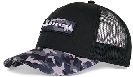 Ford Bronco Logo Baseball Cap Camo Grau verstellbar