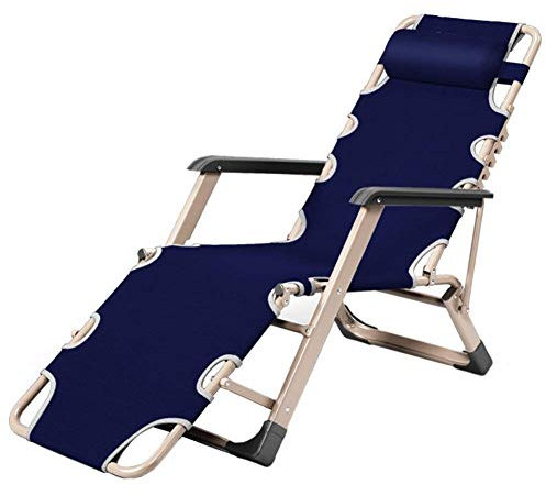 BGFYUSF Übergroße Blaue Schwerelosigkeitsstühle mit Kissen, strapazierfähiger Sonnenliege-Relaxsessel für Terrasse/Garten/Strand/Hof, trägt 250 kg,