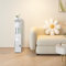 HUOLE Petit Meuble de Rangement pour Toilettes, Support Papier Toilette Armoire Toilettes Porte Brosse WC Meuble de Salle de Bain sur Pied en Bois, Armoire de Salle de Bain (20 * 15 * 80 cm ✩Blanc)