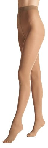 VENEZIANA NUOVA Satinelle 40 DEN Collants Colorés Femme - Microfibres Opaques - Résistants Et Confortables - Élégants Et Polyvalents - Haute Qualité Pour Toutes Occasions - Cammello - M