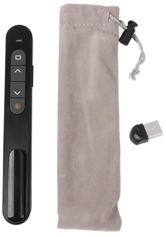 PPT Slide Advancer Clicker per Presentazioni con Telecomando per Keynote/Mac/PC/laptop, Pulsanti Semplici e Intuitivi, Design Compatto, Batteria AAA Richiesta, Funzioni Multiple,