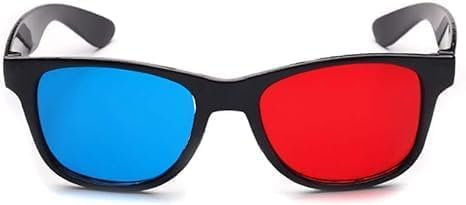 Fansoftiks 1Pc Red and Blue 3D Glasses,3D Viewing Glasses,Universal TV Movie Dimensional Video Frame,DVD Game 3D Style,Televisions and Video Accessories