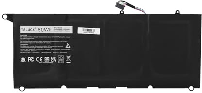 TSLUCK PW23Y Laptop Akku für Dell XPS 13 9360 13-9360-D1609G 13-9360-D1705G 13-9360-D1505G 13-9360-D1805T 13-9360-D1605G 13-9360-D1605T 13-9360-D1609 0TP1GT RNP72 0PW23Y TP1GT 0RNP72