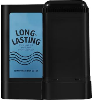 Stick de color de cabello - Retoque de raíz Stick negro | Pincel temporal de tinte para el cabello | Conceptor de cabelludo de larga duración impermeable | Prensa de cabello