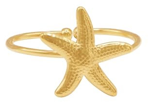 Heideman Ring Damen – maritimes Seestern-Design | detailreiche Struktur & sommerlicher Charme | einzigartiger Eyecatcher für Strand-Looks