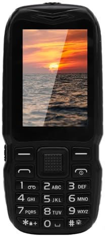 VELATEMOR Big Key Telefono, Tasti Extra Grandi e Facili da Usare Suoni Chiari, Schermata HD da 2,6 Pollici da 0,13 MP Dual SIM Dual Standby 2G Telefono Cellulare con Tastiera Laterale (BLACK)