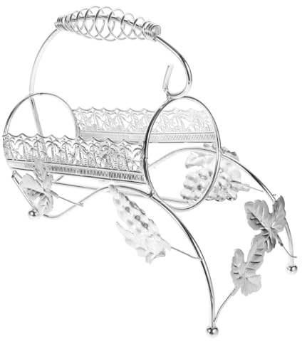 WATIIFUFU Metal Wine Storage Rack Sturdy Iron Bottle Holder Decorative Wine Display Stand for Home Party Use Idea