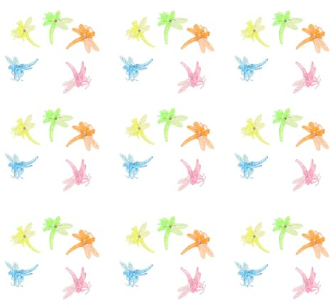 TOYZFRIENDY 50 Transparente Pflanzenclips Libellenform aus Kunststoff Stützclips für Orchideen Ranken und Kletterpflanzen Flexible Pflanzenbefestigung für Garten und Blumenarrangements