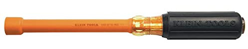 Klein Tools 646–1/2-ins 1/2 Hex Isolierter Gepolsterte hollow-shank Mutter Treiber mit 6 Schaft, 646-9/16-INS