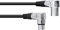 OMNITRONIC XLR Kabel 3pol 3m 90° sw | Audiokabel mit 3-poligen XLR-Winkelverbindern