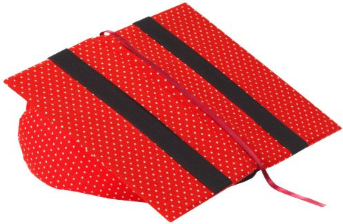 Klein & More Buchstütze Leselotte Pünktchen rot Lesekissen für bequemes Lesen, Baumwolle, gängige Buchgrößen geeignet