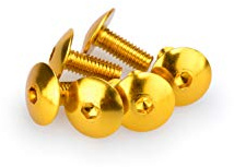 Puig 0610G Screw Kit model specific design, Yellow