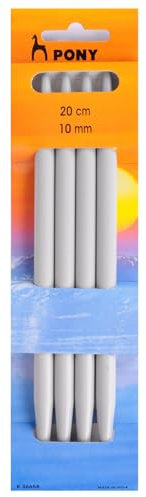 Pony Double Ended Knitting Pins, Multi-Colour, 10mm