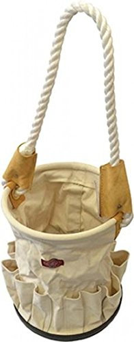 Faithfull FAITBBUCKET Canvas Tool Bag Bucket with Rope Handle - Hard Bottom