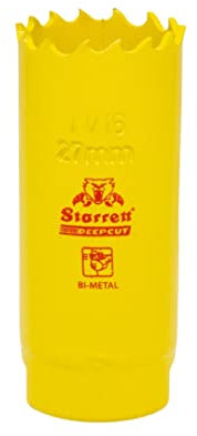 Starrett Bi métal Deep Cut Scie cloche, 27 mm, dch0116