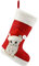 WEWILL Weihnachtsstrümpfe mit niedlicher Katze, bestickt, 50,8 cm