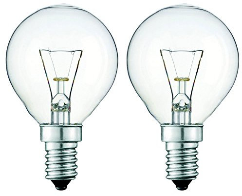 2 x 40w Oven lamp for use Within a Neff Oven. 240v. 300° Heat Resistant. SES (E14) Small Edison Screw Cooker Light Bulb