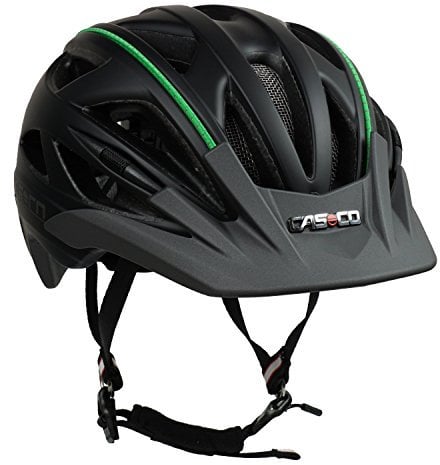 Casco Activ 2, Schwarz-Anthrazit - MyStyle Grün, Gr. M (56-58 cm), City-Fahrrad-Casco für Mountainbike, Kinder, Damen, Herren, verstellbare Größe
