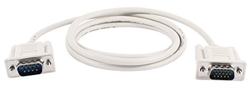 Gaoominy 1.4M RS232 DB9 9 pin maschio a video VGA 15 pin maschio adattatore cavo grigio chiaro