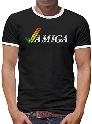 TShirt-People Amiga Kontrast T-Shirt Herren L Schwarz