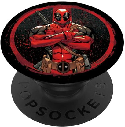 Marvel Deadpool Wade Wilson Icon PopSockets Klebender PopGrip