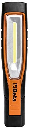 BETA 1838S Lampada Snodata Ricaricabile a Led, Portatile, Professionale, per Officina con Rivestimento Antiscivolo in Gomma a Doppia Emissione di Luce, Frontale fino a 700 Lumen