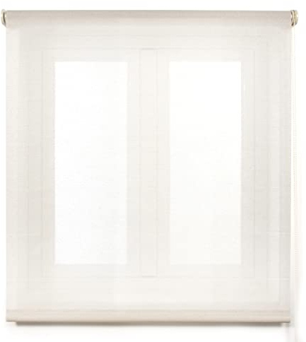 Blindecor Belmont Rollo Transparent Stoff Beig 130 x 270 cm (BxH)