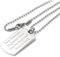EIO Gifts Premium Tag Pendant Necklace – Personalised Silver Stainless Identity Jewellery For Him & Her in a Presentation Box - Your Text Engraved