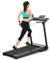 COSTWAY Elektrisches Laufband mit 2 Modi | 12 Programmen | LED-Touchscreen | 1-10 km/h | klappbar und rollbar | Handy-/iPadhalterung | bis 90 kg belastbar, Fitnessgerät zum Laufen, Gehen und Joggen