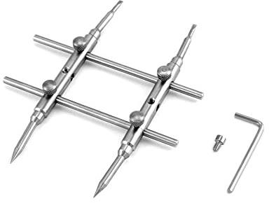 QWORK Lens Wrench, Professional Curved Tips DSLR Camera Lens Spanner Wrench Repairing Opening Tool for Most DSLR Cameras