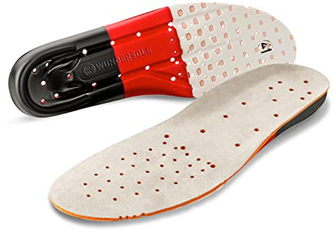Wundersole Orthopädische Einlegesohle [Made in Italy], Komfort Fersensporn Einlegesohlen, Schuheinlagen für Plattfüße, Plantarfasziitis, Fußschmerz, Fersensporn. gegen Rückenschmerzen (44-45)