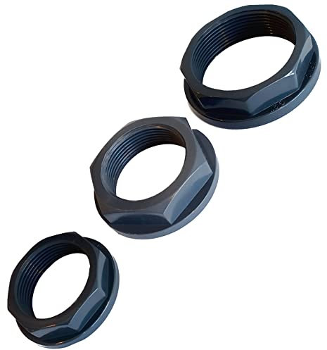 Doctor San - Sanierungstechnik Gegenmutter Kontermutter Kunststoffmutter Fitting Schlauchfitting Schlauchanschluss Kunststoff PVC-U (1-1/2 BSP Innenrohrgewinde)
