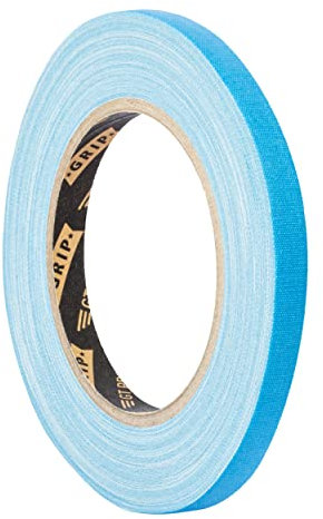 GRIP Eventbasics GT PRO Spike Tape neonblau | Gewebeband 10 mm x 25 m | Tape Art | Markieren | Basteln