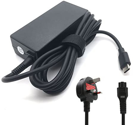 Adaptateur secteur USB C type C pour ordinateur portable HP Chromebook 11 11A 12B Chromebook X360 14 14A 45 W