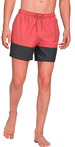 adidas Uomo Colorblock Swim Shorts Short Length, Pink Strata/Grey Six, M