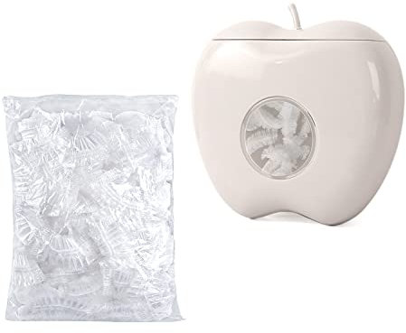 1 caja de almacenamiento de plástico, 100 bolsas de almacenamiento de alimentos, recipientes de tapa de plástico para alimentos, caja de almacenamiento montada en la pared para cocina (gris moderno)