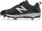 New Balance Men's Tupelo v2 Metal Baseball Cleats, Black/White 8 M