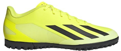adidas Unisex X Crazyfast Club Turf Boots Fußballschuhe, Solar Yellow/Core Black/Cloud White, 41 EU