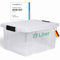 Novaliv Aufbewahrungsbox mit Deckel 27L transparente Nestbar stapelbare Plastikbox mit Clipverschluss Eurobox Kunststoffbox BPA-frei 46,5x36,5x24 cm