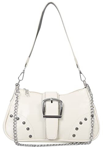 TIAASTAP Umhängetasche Damen Klein Handtasche, Leder Hobo Tasche Shoulder Bag Vintage Y2k Schultertasche mit Reißverschluss für Frauen Clutch Geldbörse Coole Sachen für Teenager Mädchen