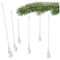 COM-FOUR® 6X Weihnachtsbaumanhänger Eistropfen, Glastropfen - Glashänger Christbaumschmuck für den Weihnachtsbaum - Weihnachtsbaumschmuck aus Glas - Weihnachtsdeko (6X Tropfen - 3 Größen)
