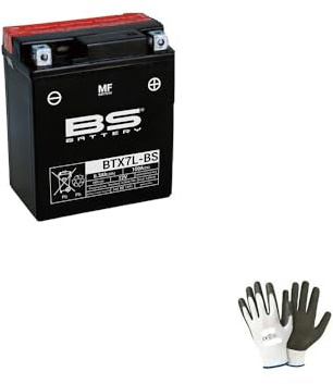 KOMPATIBEL MIT Piaggio Vespa Primavera 4T 4V (C53100) 50 2013 a 2017 BS BTX7L-BS 12V/6AH Batterie(YUASA YTX7L-BS) BATTERIEN FÜR Motorrad-Roller KOMPLETT,BEREIT ZUM EINBAU BEREIT 113X70X130
