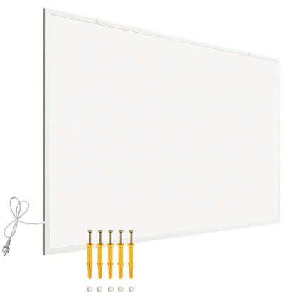 Wiltec Infrarotheizung 400 Watt, energieeffizienter Heizkörper, Wandmontage Elektroheizung, Heizpaneel, IR Heizung