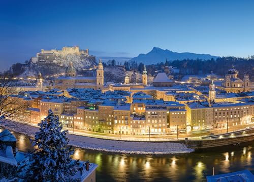 Ravensburger Puzzle 12000373 - Salzburger Abendstimmung - 1000 Teile Puzzle für Erwachsene und Kinder ab 14 Jahren, Stadt-Puzzle Salzburg