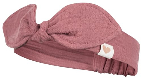 Smarilla Stirnband Kopftuch Sommermütze Babymütze Mädchenmütze Musselin, Farbe: Bordeaux, Bekleidungsgröße: 42-44