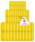 Casa Copenhagen Ecstatic 6-teiliges Handtuch-Set – Buttergelb, 600 g/m², 2 Badetücher, 2 Handtücher, 2 Waschlappen aus weicher ägyptischer Baumwolle für Badezimmer, Küche und Dusche
